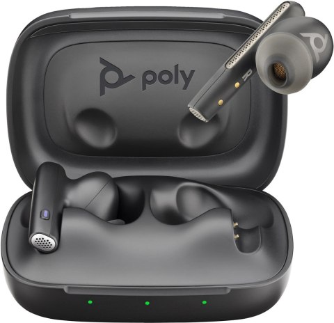 Poly Voyager Free 60 UC M Carbon Black Earbuds +BT700 USB-A Adapter +Basic Charge Case