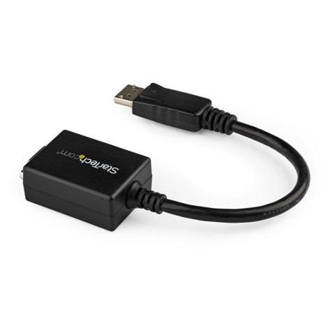 StarTech.com DP2VGA2 adapter kablowy 0,225 m DisplayPort VGA (D-Sub) Czarny