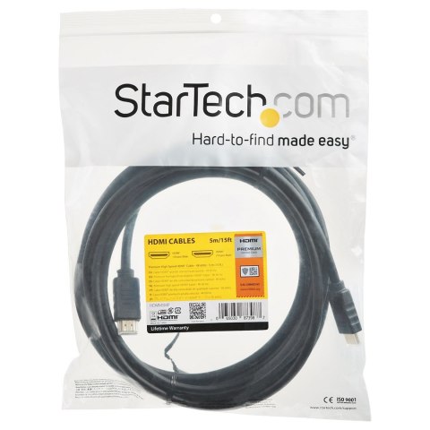 StarTech.com HDMM5MP kabel HDMI 5 m HDMI Typu A (Standard) Czarny