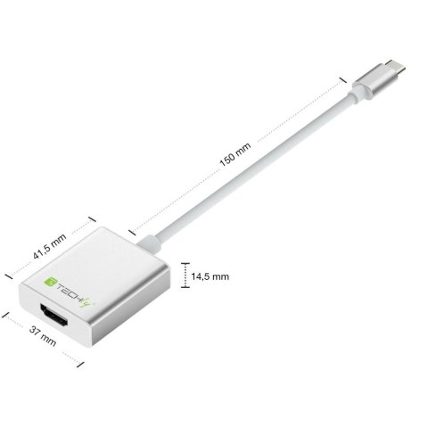 Techly IADAP USB31-HDMI zewnętrzna karta graficzna usb Biały