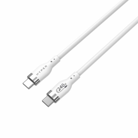 2M USB-C CHARGING CABLE WHIT/E SILICONE 240W