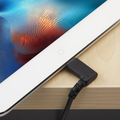 ANGLED LIGHTNING TO USB CABLE/.