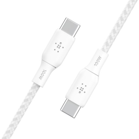 BELKIN BRAIDED USB-C TO USB-C/CABLE SUPPORTS FAST CHARGING UP