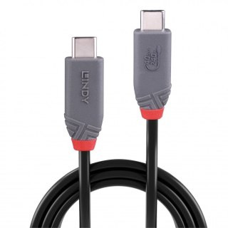 CABLE USB4 240W TYPE C 2M/40GBPS ANTHRA LINE 36958 LINDY