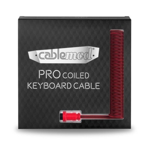 CableMod PRO spiralny do klawiatury USB-C na USB Typ A, Republic Red - 150cm