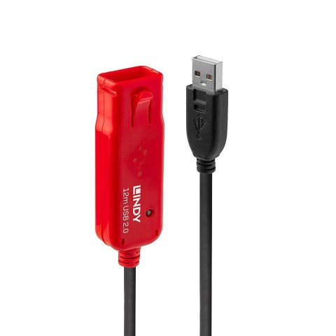 Lindy 42782 kabel USB USB 2.0 12 m USB A Czarny