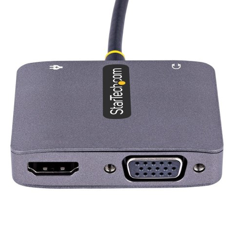 StarTech.com 122-USBC-HDMI-4K-VGA zewnętrzna karta graficzna usb 3840 x 2160 px Szary