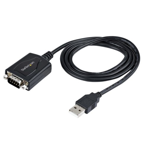 StarTech.com 1P3FPC-USB-SERIAL zmieniacz płci / kabli DB-9 USB Type-A (4 pin) USB 2.0 Czarny