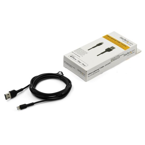 StarTech.com RUSBLTMM2MB kabel Lightning 2 m Czarny