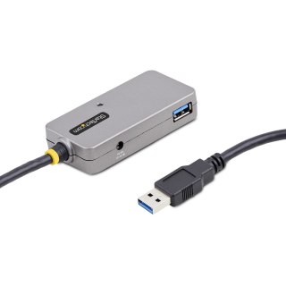 StarTech.com U01043-USB-EXTENDER huby i koncentratory USB 3.2 Gen 1 (3.1 Gen 1) Type-A 5000 Mbit/s Czarny, Srebrny