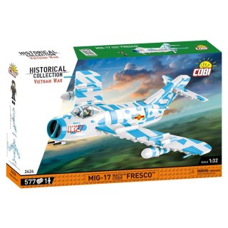 COBI 2424 Historical Collection Vietnam War Wojna w Wietnamie MiG-17 NATO Code "Fresco" 577 klocków