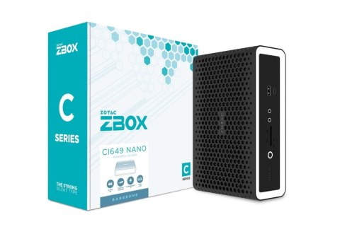 Zotac ZBOX CI649 NANO Wielkość PC 1.8L Czarny, Biały Intel SoC i5-1335U 1,3 GHz