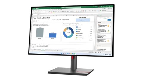 Lenovo ThinkVision P27h-30 LED display 68,6 cm (27") 2560 x 1440 px Quad HD LCD Czarny Lenovo ThinkVision P27h-30 LED display 68,6 cm (27") 2560 x 1440 px Quad HD LCD Czarny