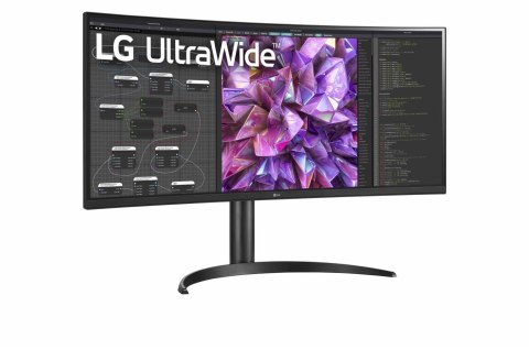 Zakrzywiony monitor LG 34WQ75C-B 34" IPS QHD 21:9 5 ms 300 cd/m2 Czarny 60 Hz ilość portów HDMI 2