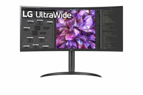 Zakrzywiony monitor LG 34WQ75C-B 34" IPS QHD 21:9 5 ms 300 cd/m2 Czarny 60 Hz ilość portów HDMI 2