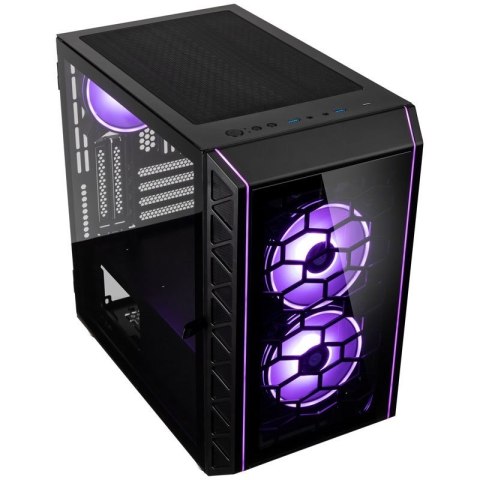 Obudowa Kolink Citadel Glass SE ARGB Micro-ATX - czarna