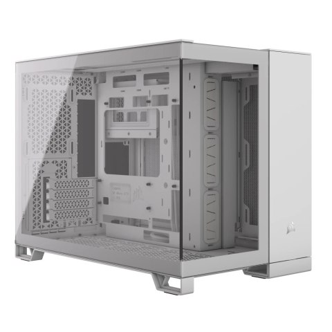 Obudowa Corsair 2500X Micro-ATX, szkło hartowane - biała