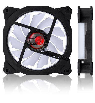 Wentylator Raijintek Iris 12 Rainbow A-RGB LED, zestaw 3 sztuk z kontrolerem - 120mm