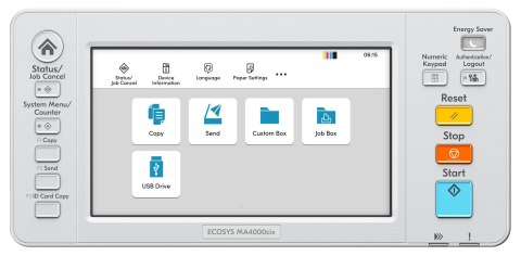 ECOSYS MA4000CIX/A4 COLOR MULTIFUNCTION SYSTEM ECOSYS MA4000CIX/A4 COLOR MULTIFUNCTION SYSTEM