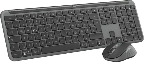 Logitech MK950 Signature for Business klawiatura Dołączona myszka Biuro RF Wireless + Bluetooth QWERTZ Niemiecki Grafitowy