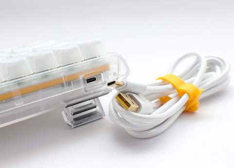 Ducky One 3 Aura White Mini klawiatura Gaming USB QWERTY Amerykański międzynarodowy Biały Ducky One 3 Aura White Mini klawiatura Gaming USB QWERTY Amerykański międzynarodowy Biały