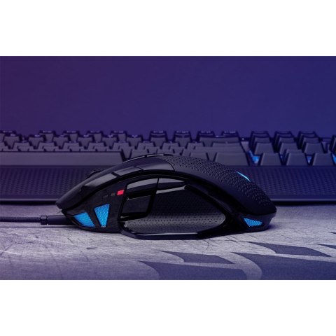 Corsair Nightsword RGB myszka Po prawej stronie USB Typu-A Optyczny 18000 DPI