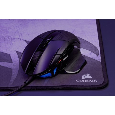 Corsair Nightsword RGB myszka Po prawej stronie USB Typu-A Optyczny 18000 DPI