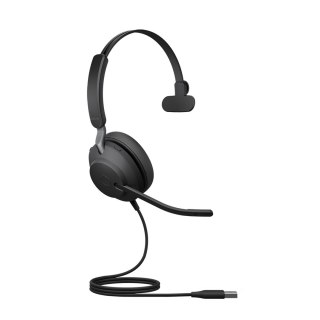 Jabra 24189-889-999 słuchawki/zestaw słuchawkowy Przewodowa Opaska na głowę Połączenia/muzyka USB Typu-A Czarny