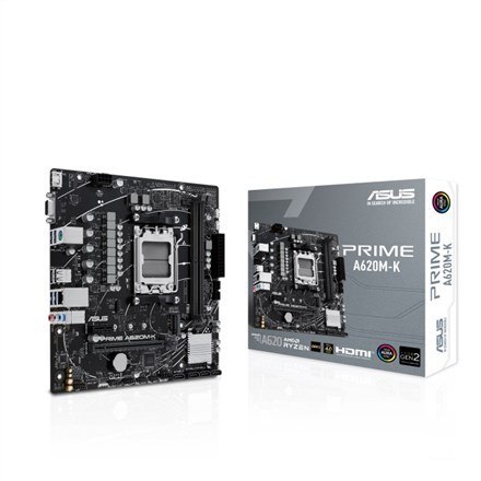 ASUS PRIME A620M-K AMD A620 Gniazdo AM5 micro ATX ASUS PRIME A620M-K AMD A620 Gniazdo AM5 micro ATX
