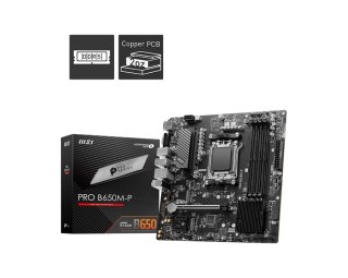 MSI PRO B650M-P płyta główna AMD B650 Gniazdo AM5 micro ATX