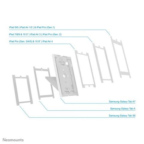 Neomounts DS15-630WH1 obudowa do tabletu 27,9 cm (11") Biały