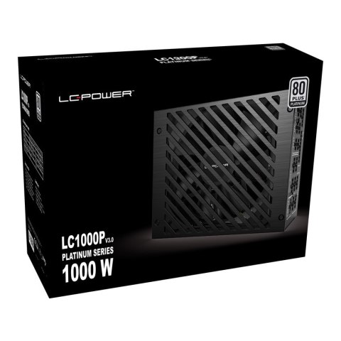 LC-Power LC1200P V3.0 moduł zasilaczy 1200 W 20+4 pin ATX ATX Czarny