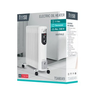 Teesa TSA8049 grzejnik elektryczny na olej Biały 2500 W