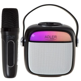 Adler AD 1199 black Głośnik do karaoke z mikrofonem - SD/USB/AUX/Bluetooth