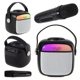 Adler AD 1199 black Głośnik do karaoke z mikrofonem - SD/USB/AUX/Bluetooth