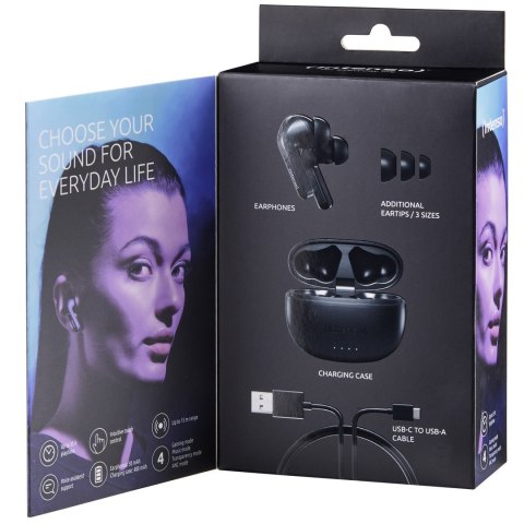 HEADSET BUDS T300A/BLACK 3720300 INTENSO