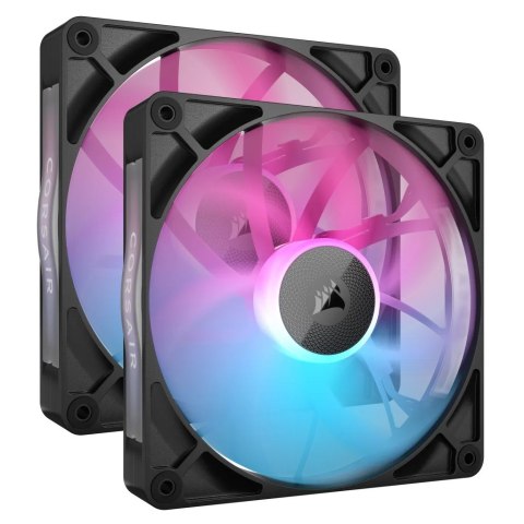 Corsair iCUE LINK RX140 RGB Series, PWM Fan 2 Pack - 140mm, czarny