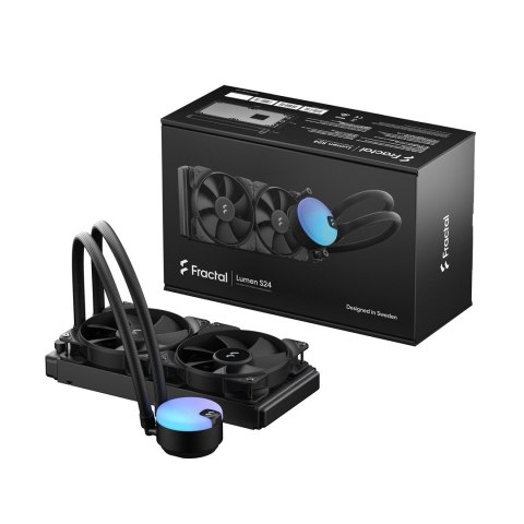 Projektowanie fraktalne | Jednostka chłodząca wodę | Lumen S24 V2 | Intel, AMD | Chłodzenie cieczą procesora Projektowanie fraktalne | Jednostka chłodząca wodę | Lumen S24 V2 | Intel, AMD | Chłodzenie cieczą procesora