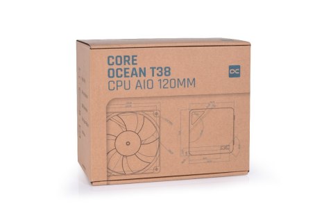 Alphacool Core Ocean T38 120mm CPU Cyfrowe kompletne chłodzenie wodne