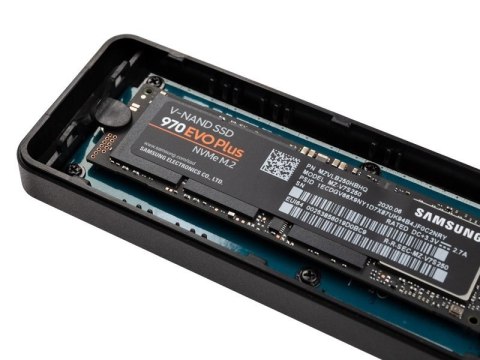 Obudowa zewnętrzna Kolink do dysków SSD M.2, PCIe NVMe, USB-C 3.1 - czarna