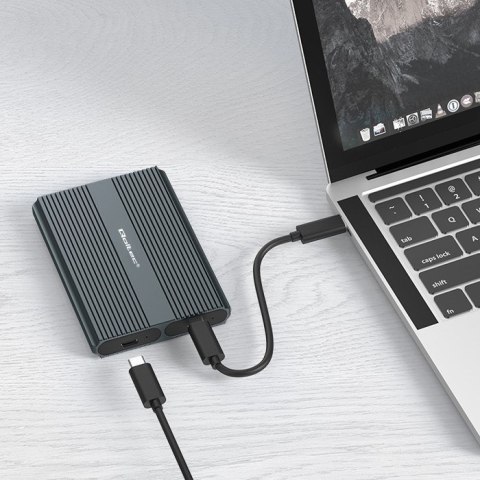 Qoltec Obudowa | kieszeń na dysk M.2 SSD | SATA | NVMe | USB-C | DUAL 2 x 2TB Qoltec Obudowa | kieszeń na dysk M.2 SSD | SATA | NVMe | USB-C | DUAL 2 x 2TB