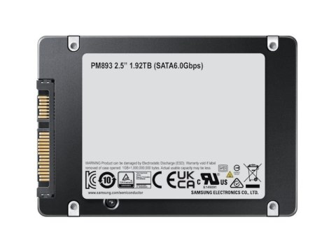 Samsung PM893 480GB 2.5" SSD SATA 6G Read Intensive DWPD 1 MZ7L3480HCHQ-00W07