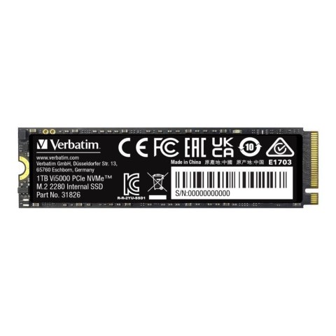 Verbatim Vi5000 1 TB M.2 PCI Express 4.0 NVMe 3D NAND