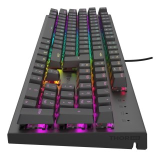 KLAWIATURA DLA GRACZY GENESIS THOR 303 US PODŚWIETLENIE RGB MECHANICZNA BROWN SWITCH CZARNA HOT SWAP