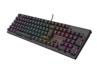 KLAWIATURA DLA GRACZY GENESIS THOR 303 US PODŚWIETLENIE RGB MECHANICZNA SILENT SWITCH CZARNA HOT SWA