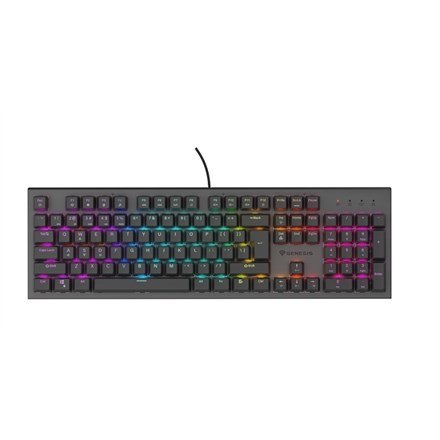 KLAWIATURA DLA GRACZY GENESIS THOR 303 US PODŚWIETLENIE RGB MECHANICZNA SILENT SWITCH CZARNA HOT SWA