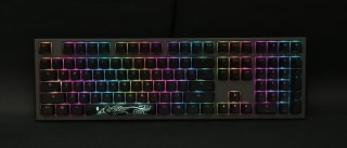 Klawiatura gamingowa Ducky Shine 7 PBT, MX-Blue, RGB LED - brąz