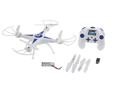 Revell GO! STUNT 4 wirn. Quadcopter 380 mAh Niebieski, Biały