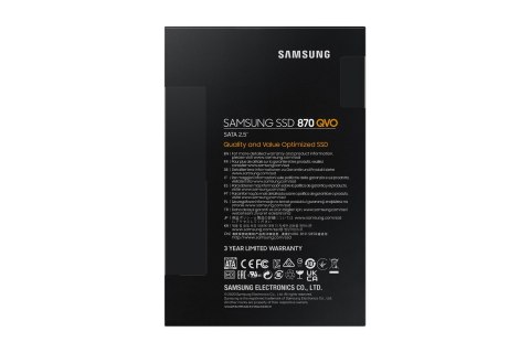 SSD SATA2.5" 4TB 6GB/S 870 QVO MZ-77Q4T0BW SAMSUNG