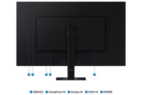 Samsung S70D monitor komputerowy 81,3 cm (32") 3840 x 2160 px 4K Ultra HD LED Czarny